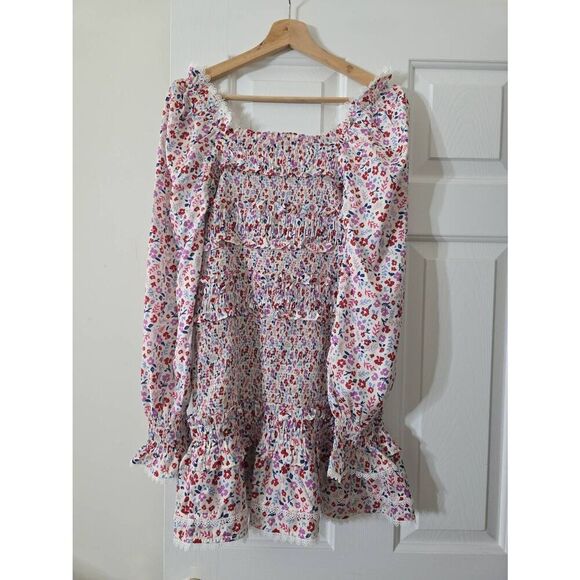 Cake for dinner Floral Mini Smocked Dress L - Picture 8 of 11